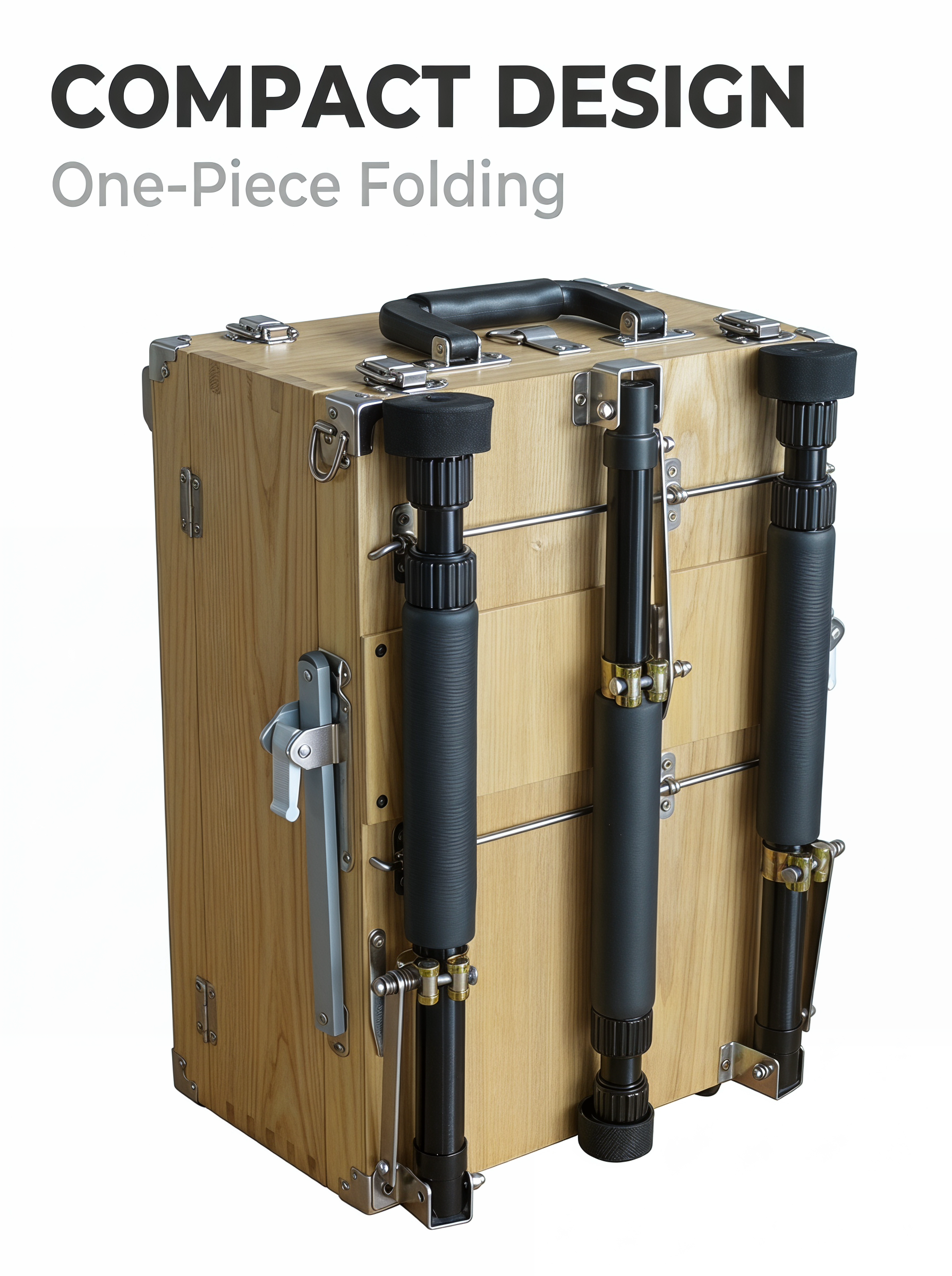 Premium Portable Wooden Watercolor Easel - 图片 5